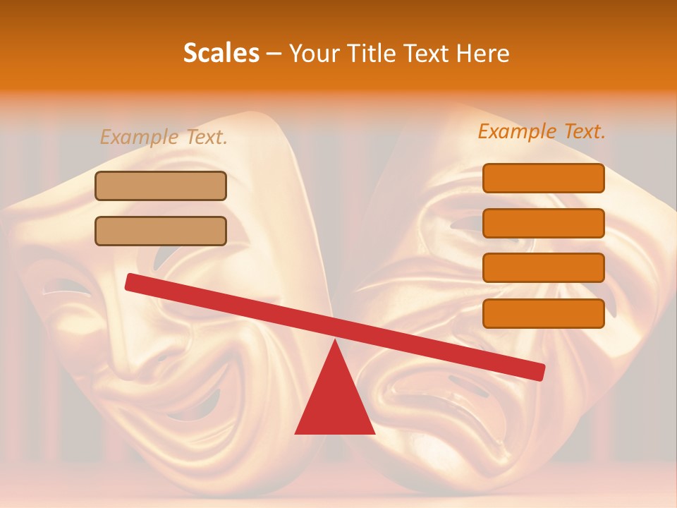 Humor Mask Depression PowerPoint Template
