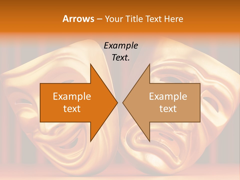 Humor Mask Depression PowerPoint Template