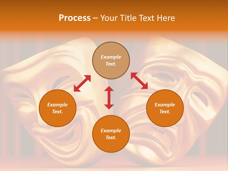 Humor Mask Depression PowerPoint Template