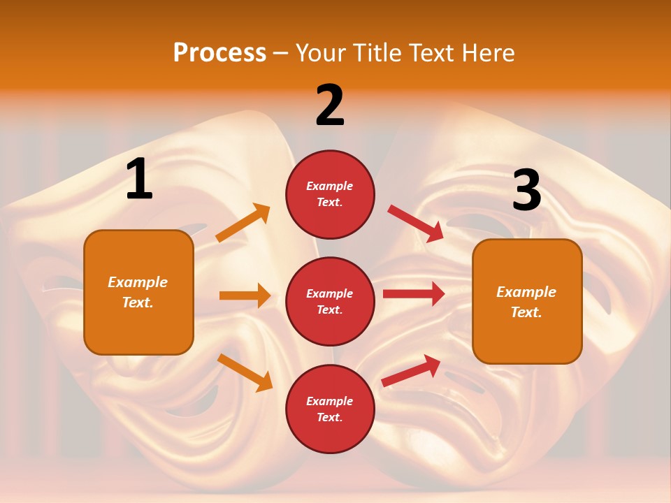 Humor Mask Depression PowerPoint Template