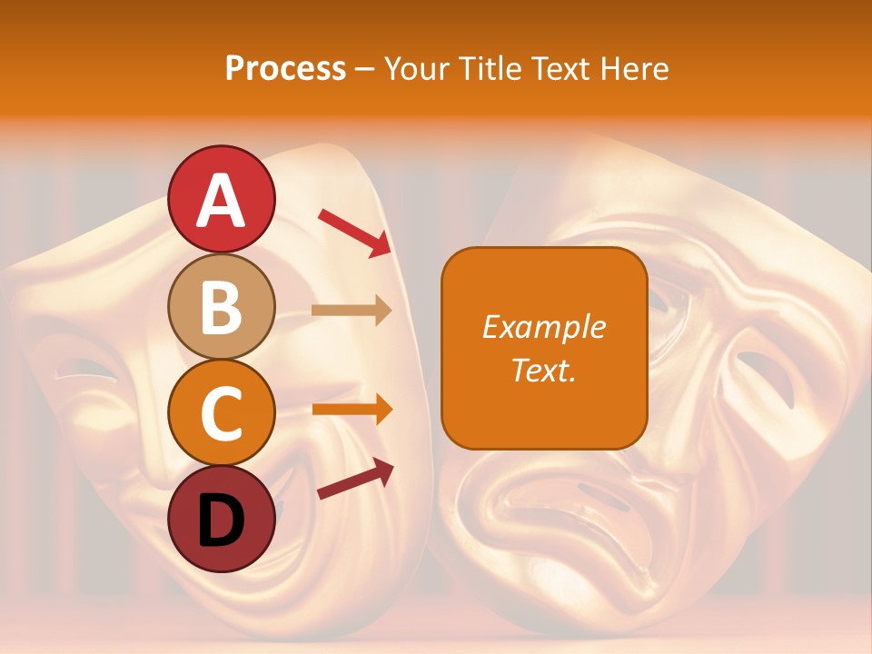 Humor Mask Depression PowerPoint Template