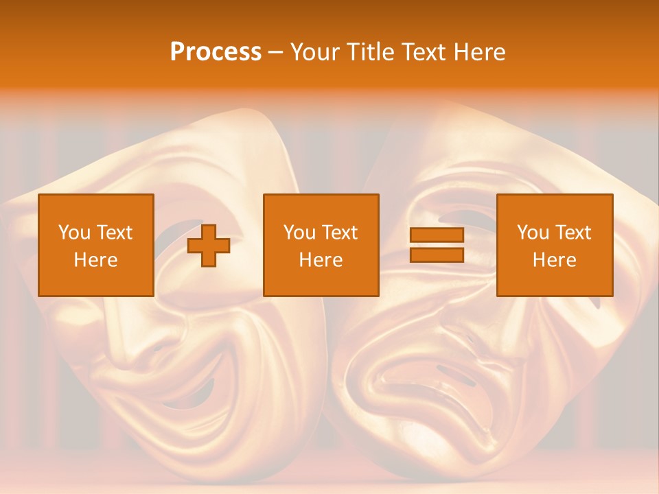 Humor Mask Depression PowerPoint Template