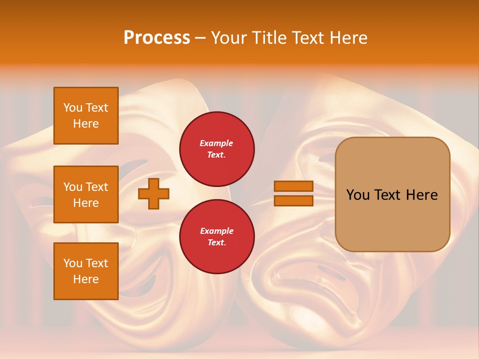 Humor Mask Depression PowerPoint Template