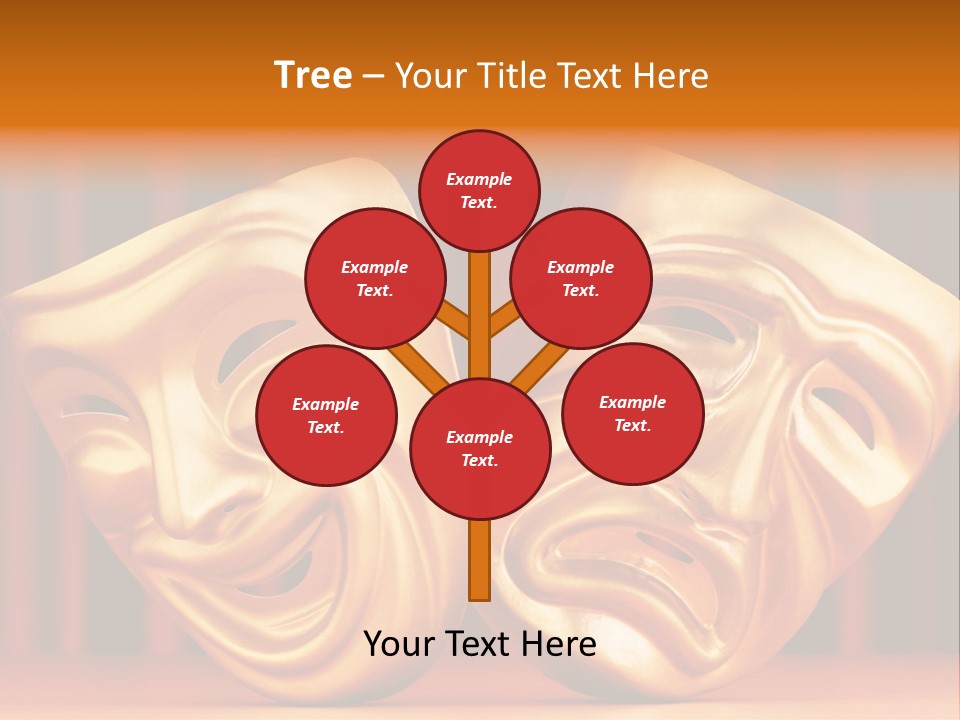 Humor Mask Depression PowerPoint Template