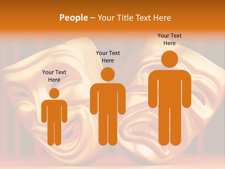 Humor Mask Depression PowerPoint Template