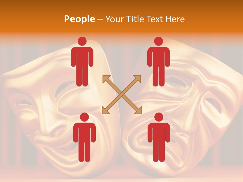 Humor Mask Depression PowerPoint Template