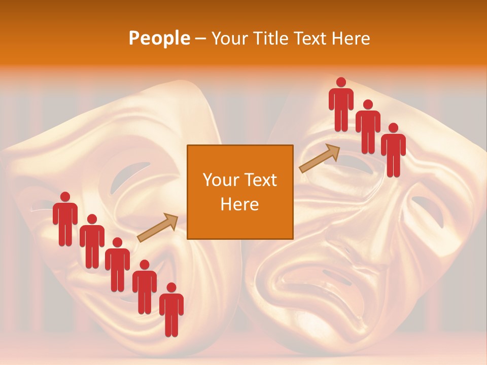 Humor Mask Depression PowerPoint Template