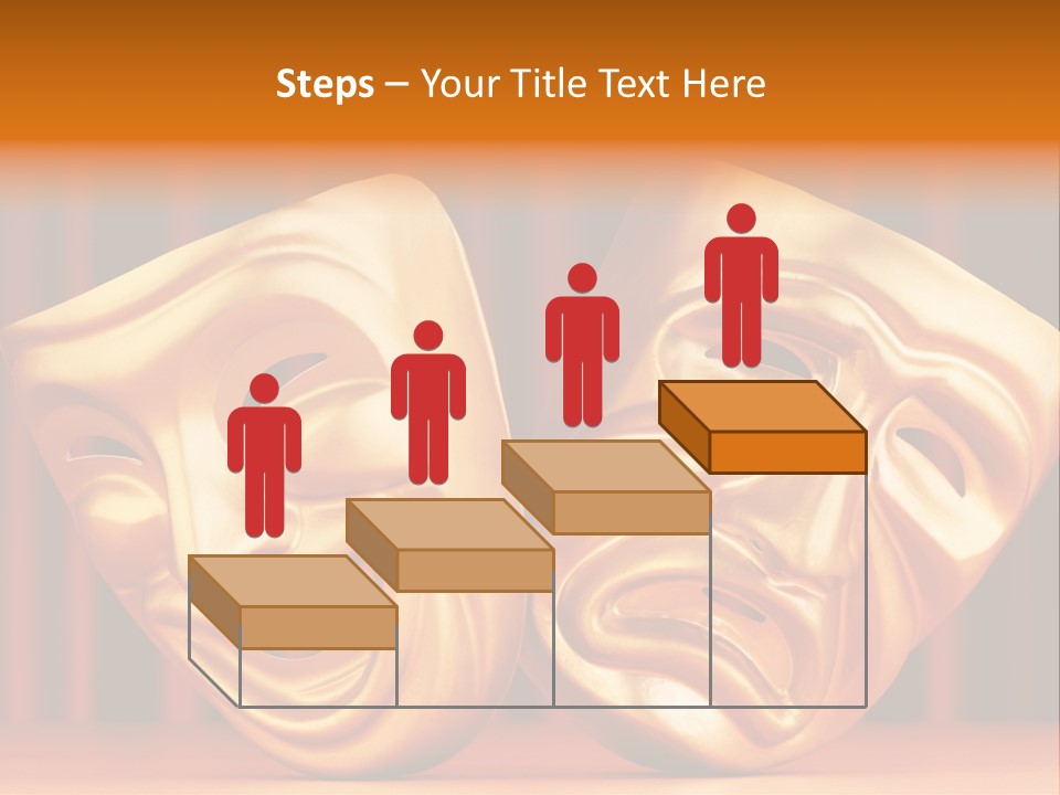 Humor Mask Depression PowerPoint Template