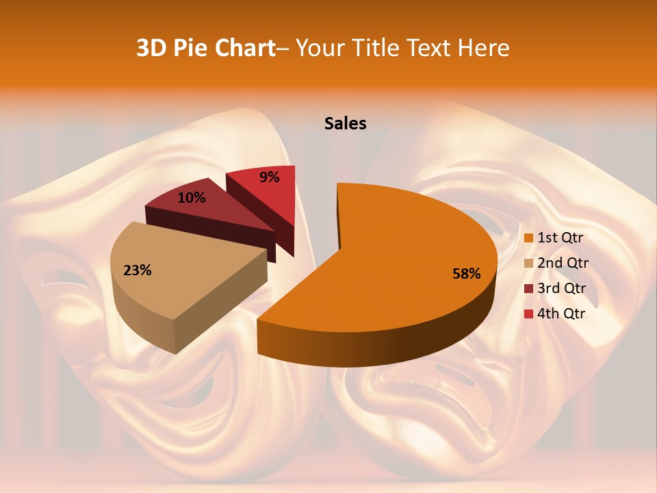 Humor Mask Depression PowerPoint Template