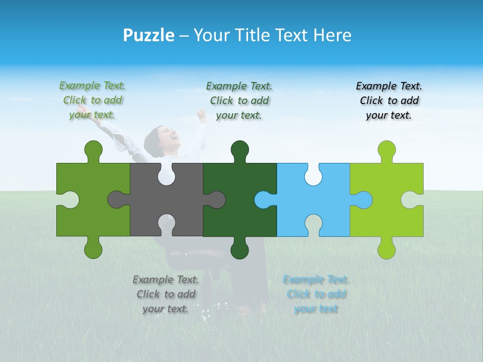 Armchair Recliner Pretty PowerPoint Template