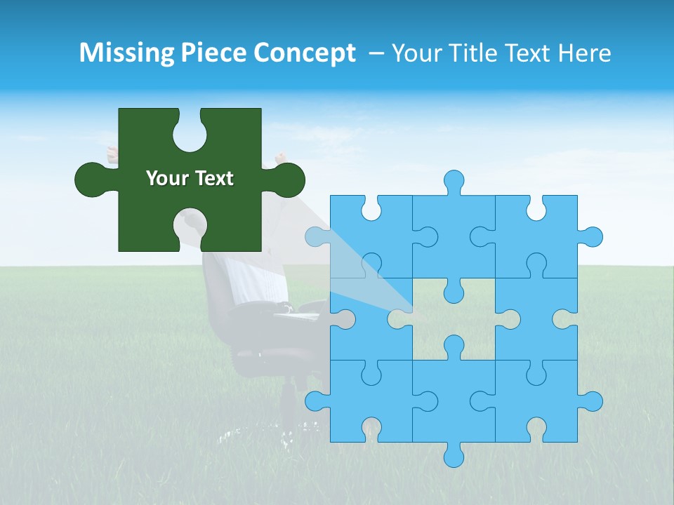 Armchair Recliner Pretty PowerPoint Template