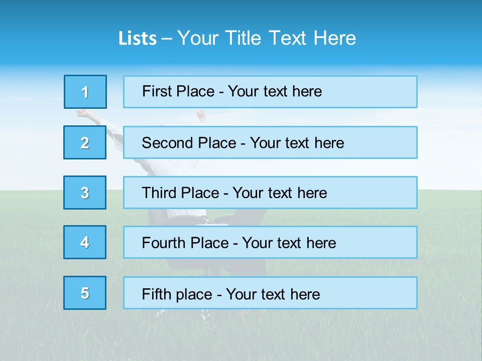 Armchair Recliner Pretty PowerPoint Template
