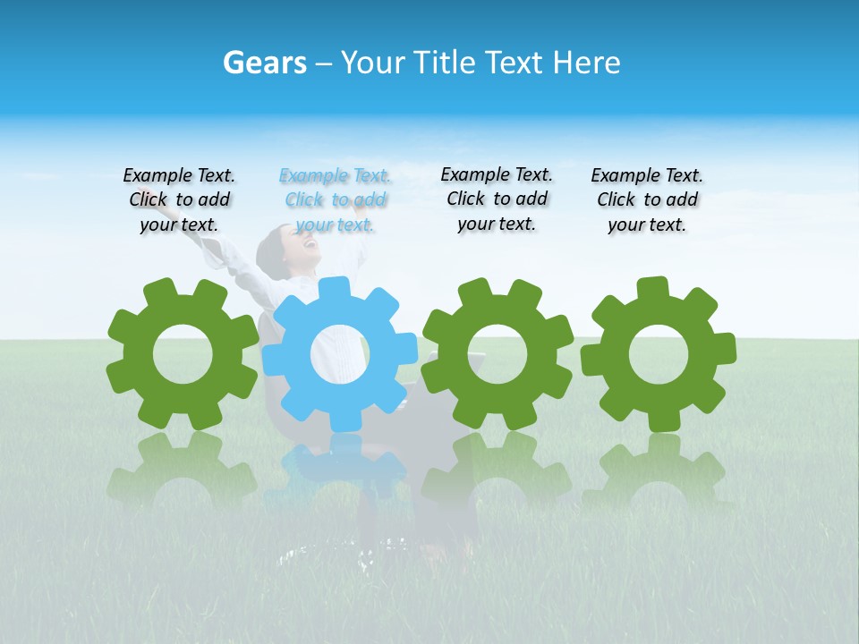 Armchair Recliner Pretty PowerPoint Template