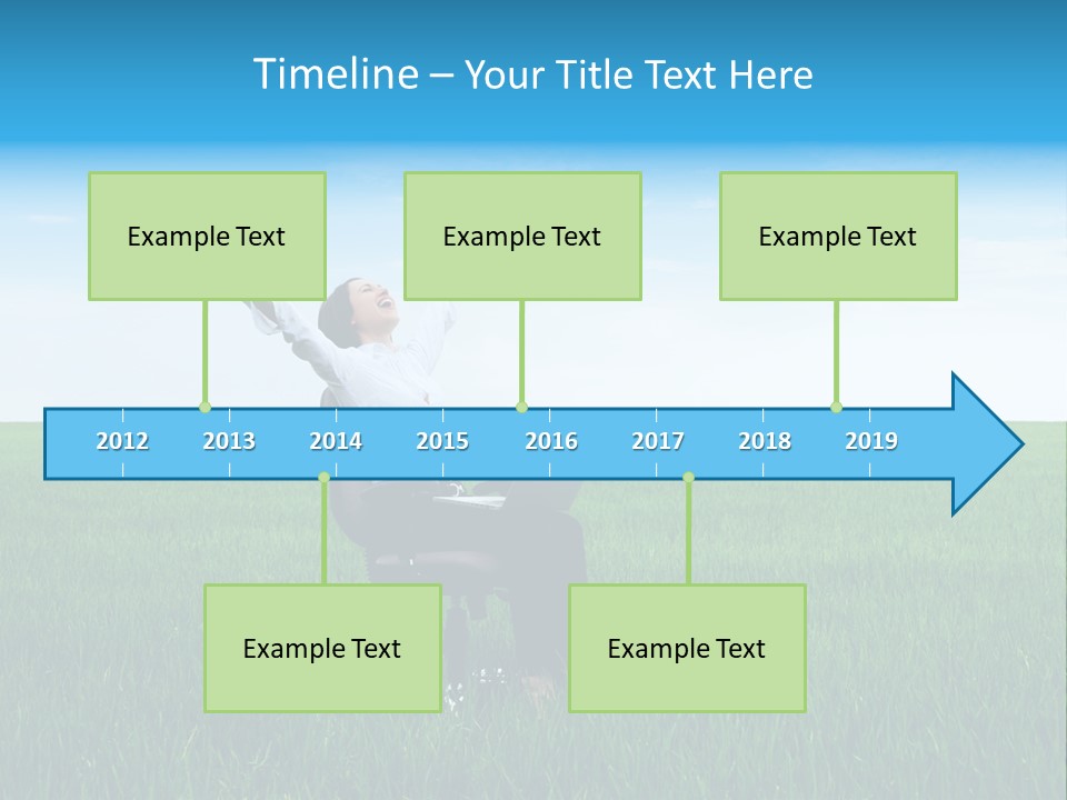 Armchair Recliner Pretty PowerPoint Template