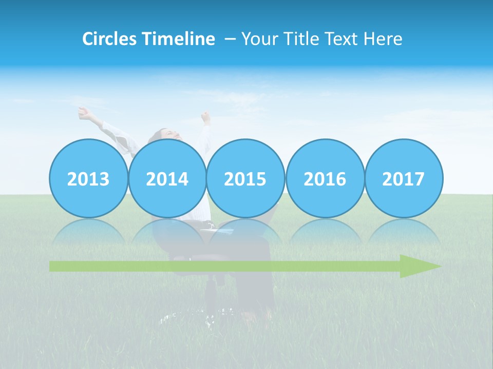 Armchair Recliner Pretty PowerPoint Template