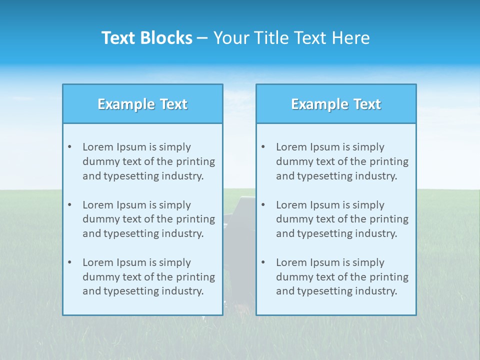 Armchair Recliner Pretty PowerPoint Template