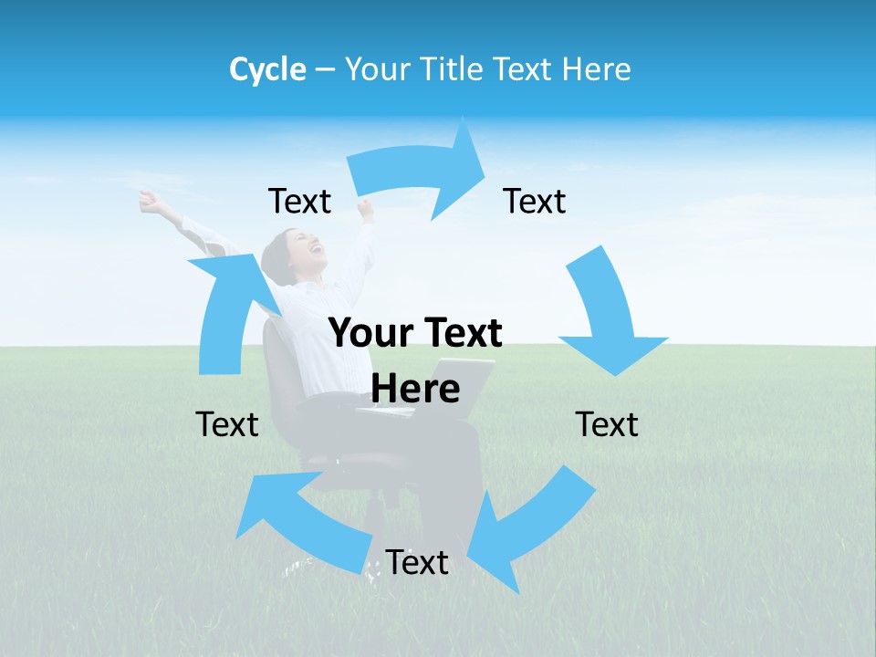 Armchair Recliner Pretty PowerPoint Template