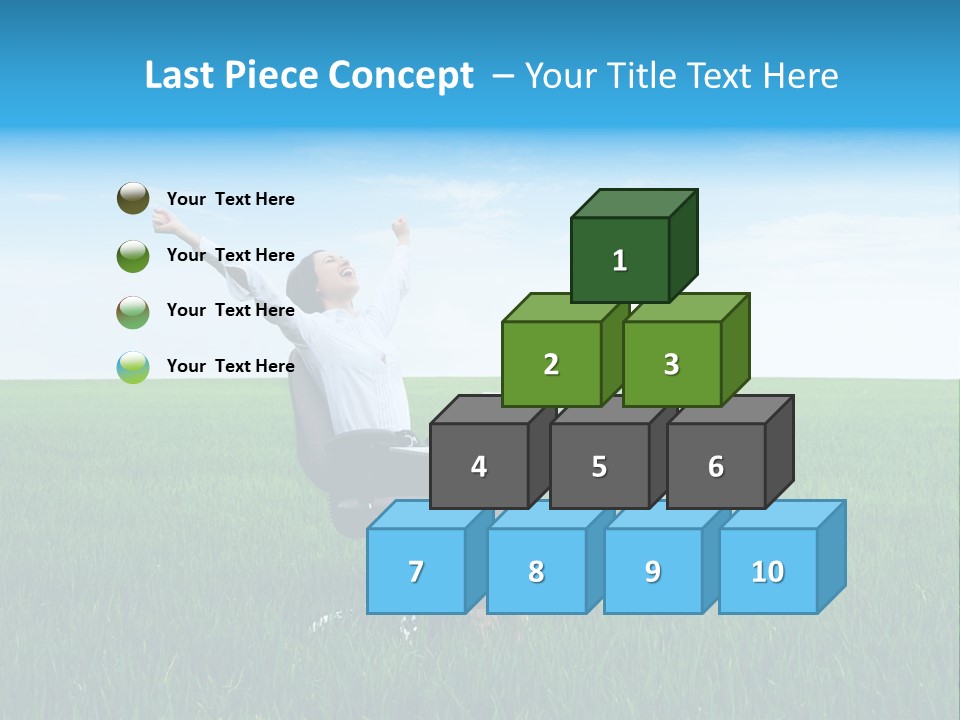Armchair Recliner Pretty PowerPoint Template
