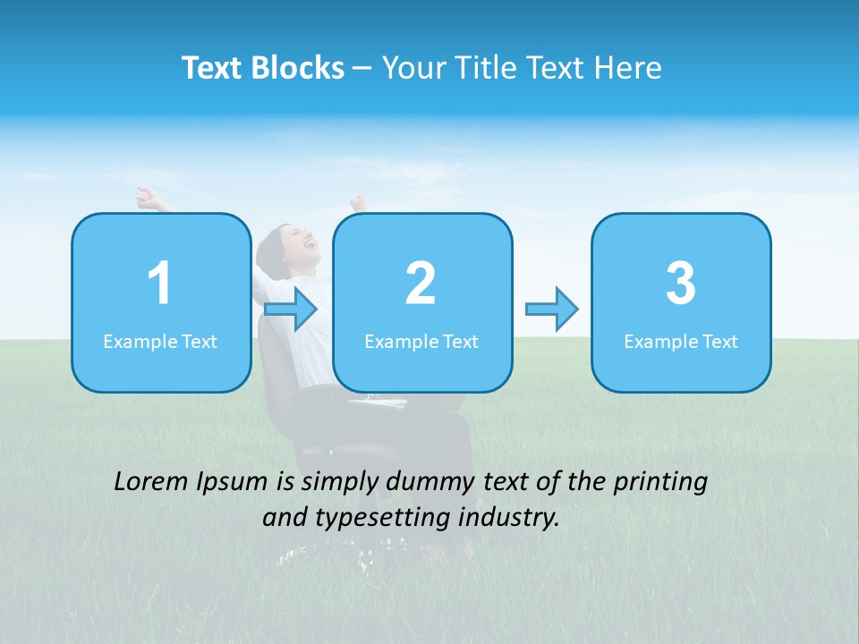 Armchair Recliner Pretty PowerPoint Template