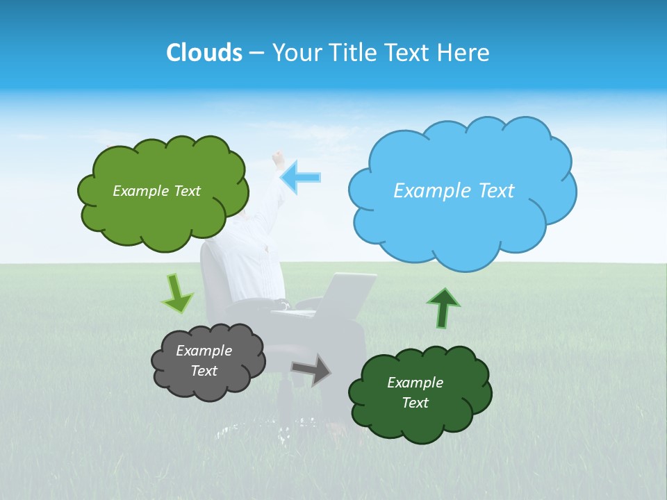 Armchair Recliner Pretty PowerPoint Template
