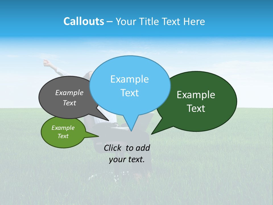 Armchair Recliner Pretty PowerPoint Template