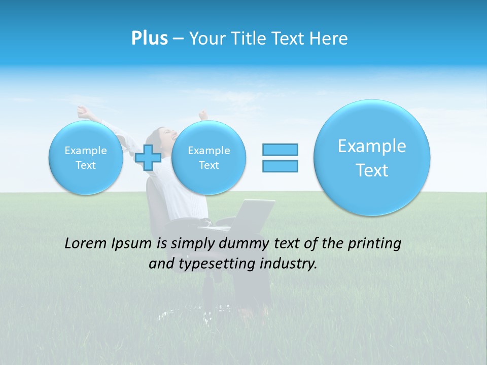 Armchair Recliner Pretty PowerPoint Template
