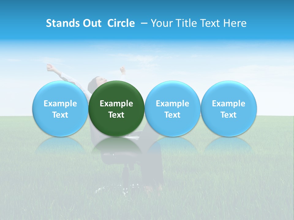 Armchair Recliner Pretty PowerPoint Template