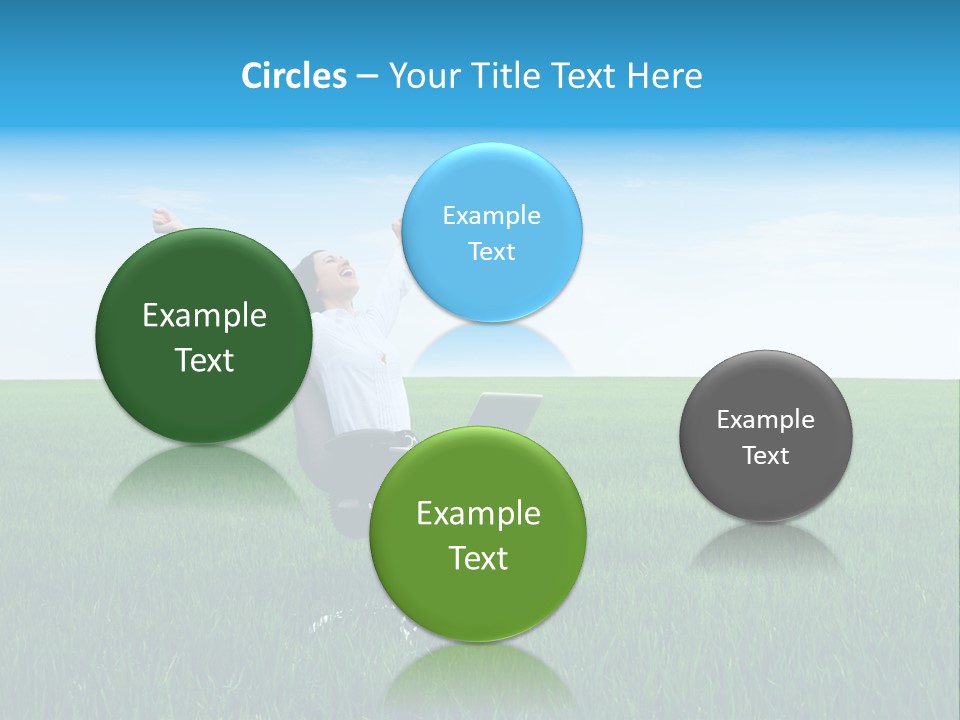 Armchair Recliner Pretty PowerPoint Template