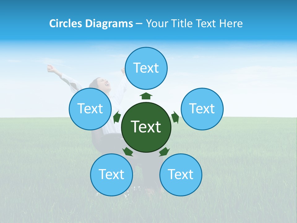 Armchair Recliner Pretty PowerPoint Template