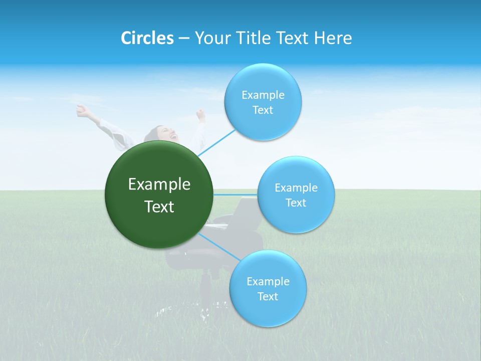 Armchair Recliner Pretty PowerPoint Template