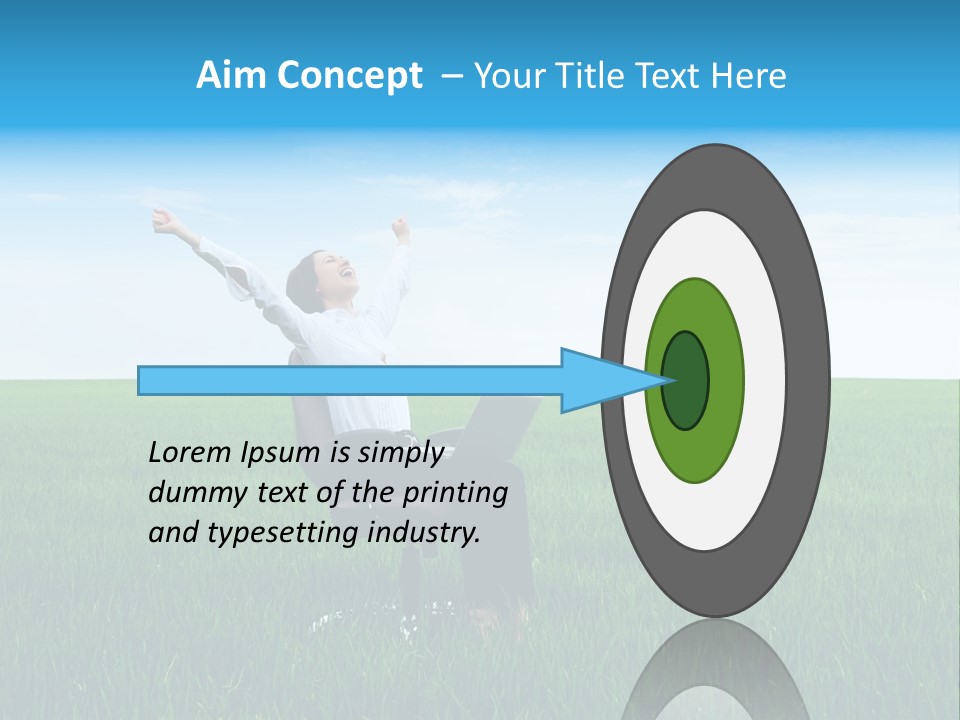 Armchair Recliner Pretty PowerPoint Template