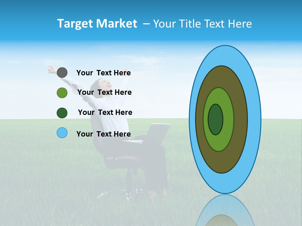 Armchair Recliner Pretty PowerPoint Template