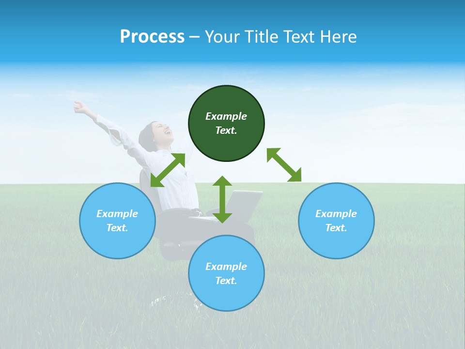 Armchair Recliner Pretty PowerPoint Template
