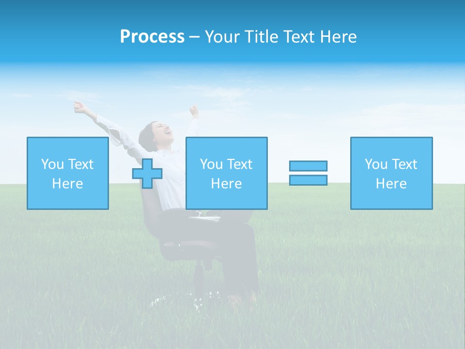 Armchair Recliner Pretty PowerPoint Template