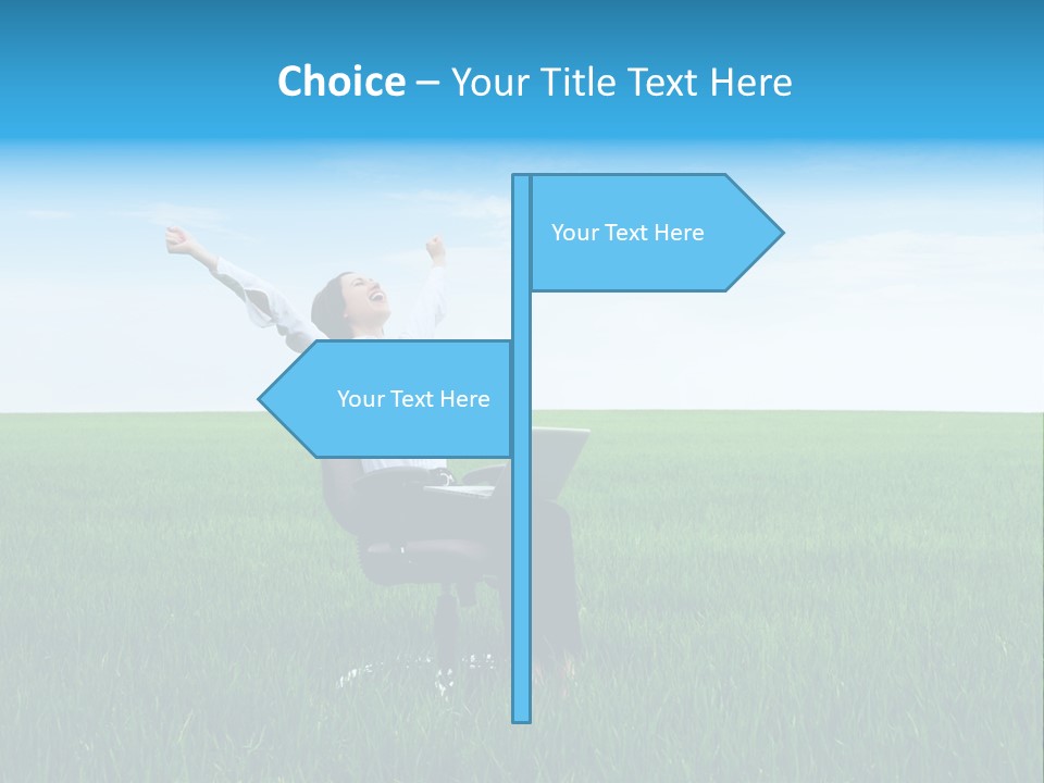 Armchair Recliner Pretty PowerPoint Template