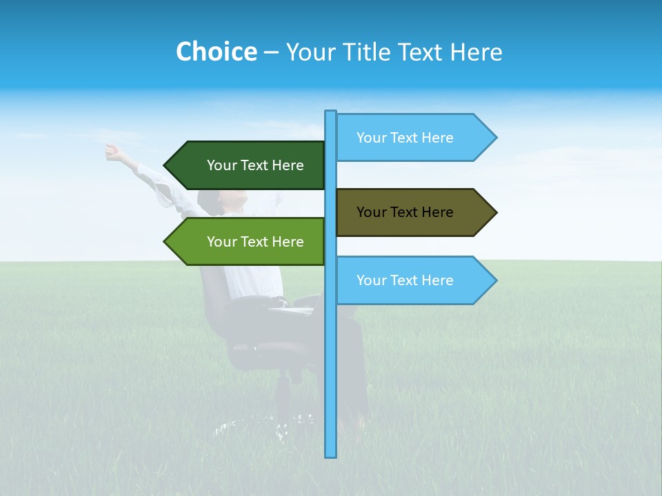 Armchair Recliner Pretty PowerPoint Template