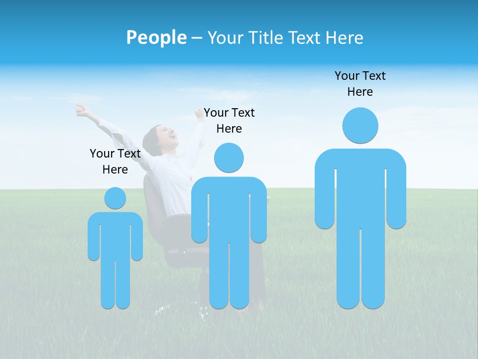 Armchair Recliner Pretty PowerPoint Template