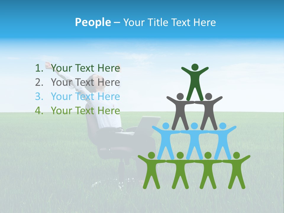 Armchair Recliner Pretty PowerPoint Template