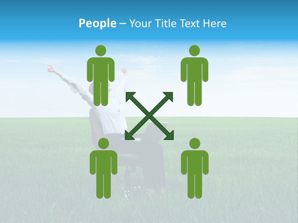 Armchair Recliner Pretty PowerPoint Template