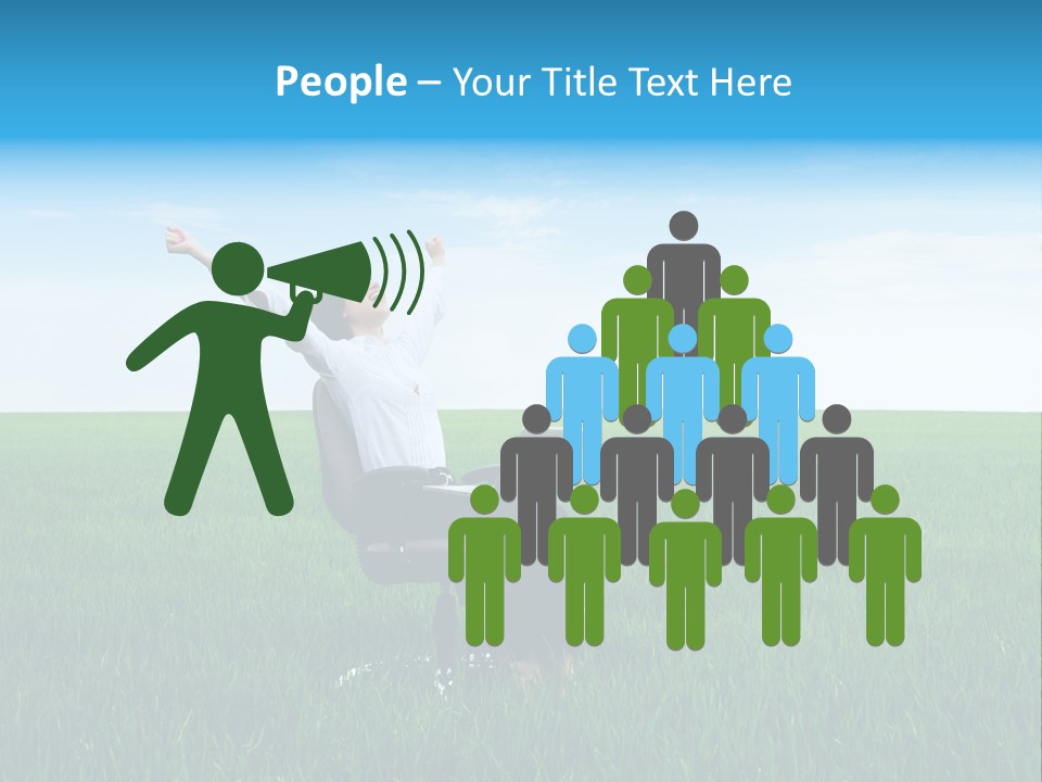 Armchair Recliner Pretty PowerPoint Template