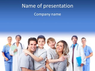 Kid Health Stethoscope PowerPoint Template