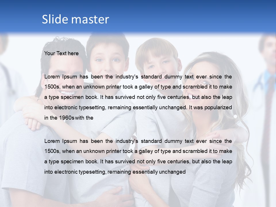Kid Health Stethoscope PowerPoint Template