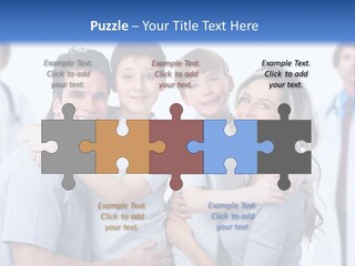Kid Health Stethoscope PowerPoint Template