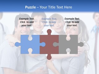 Kid Health Stethoscope PowerPoint Template