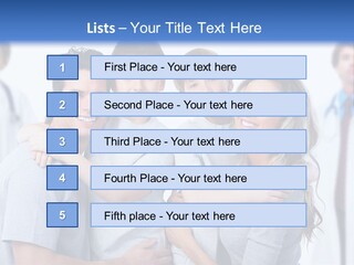 Kid Health Stethoscope PowerPoint Template