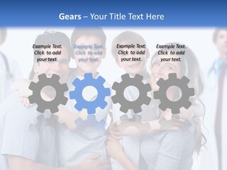 Kid Health Stethoscope PowerPoint Template