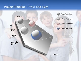 Kid Health Stethoscope PowerPoint Template