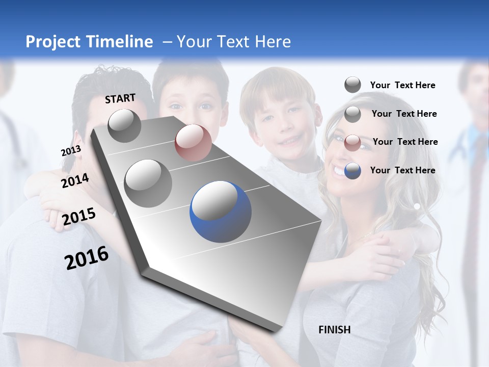 Kid Health Stethoscope PowerPoint Template