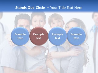 Kid Health Stethoscope PowerPoint Template