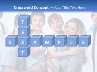 Kid Health Stethoscope PowerPoint Template
